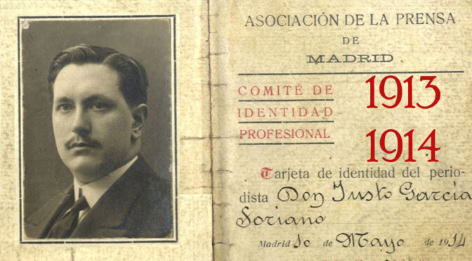 Justo García Soriano. 15. 1913-1914.